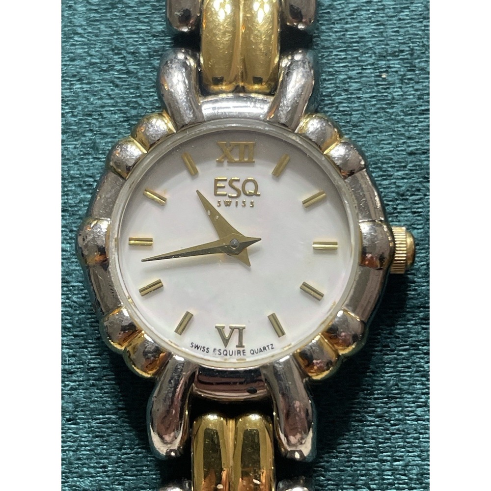 ESQ Swiss Ladies Quartz Two Tone Bracelet Watch Swiss Esquire 100520
